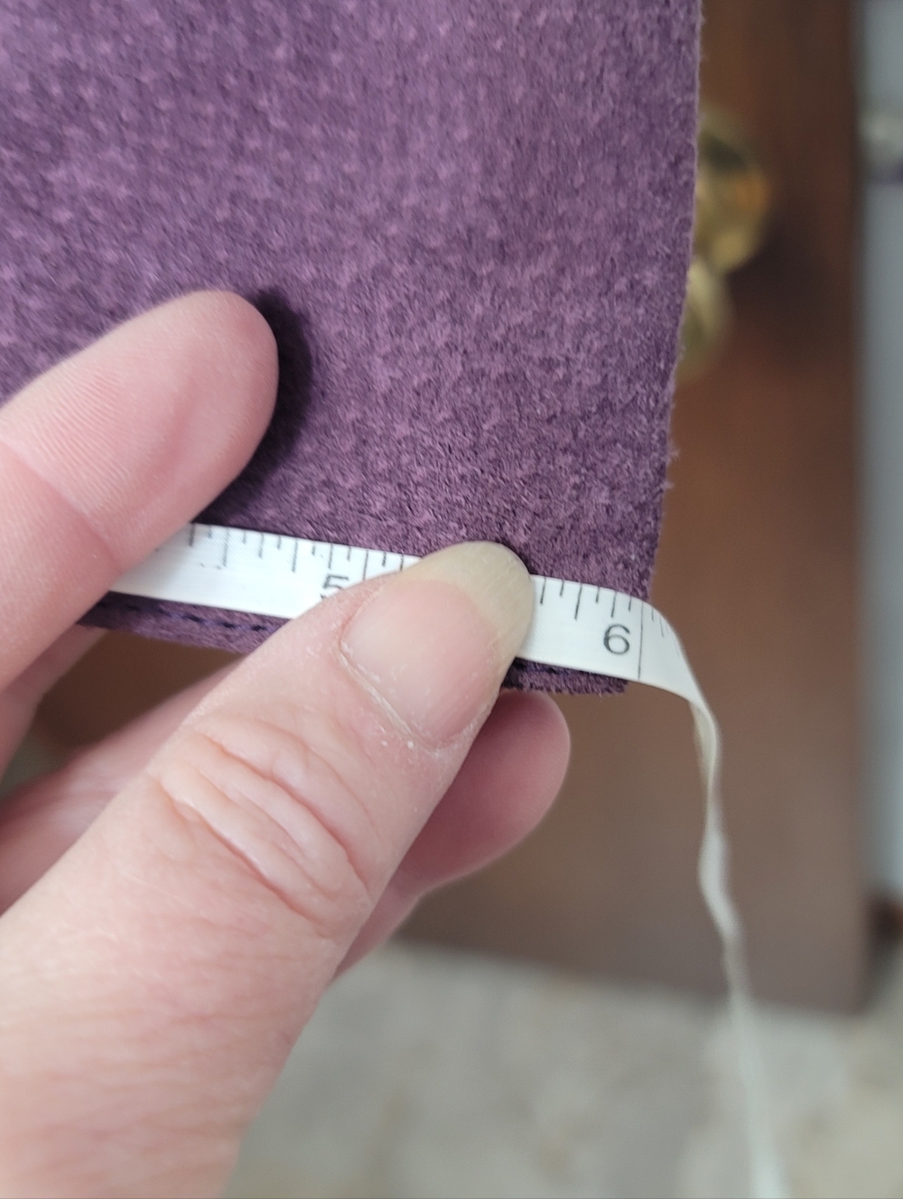 Fashion Bug Plum Purple Suede Zip-Front Jacket. Size 18 - Picture 10 of 12